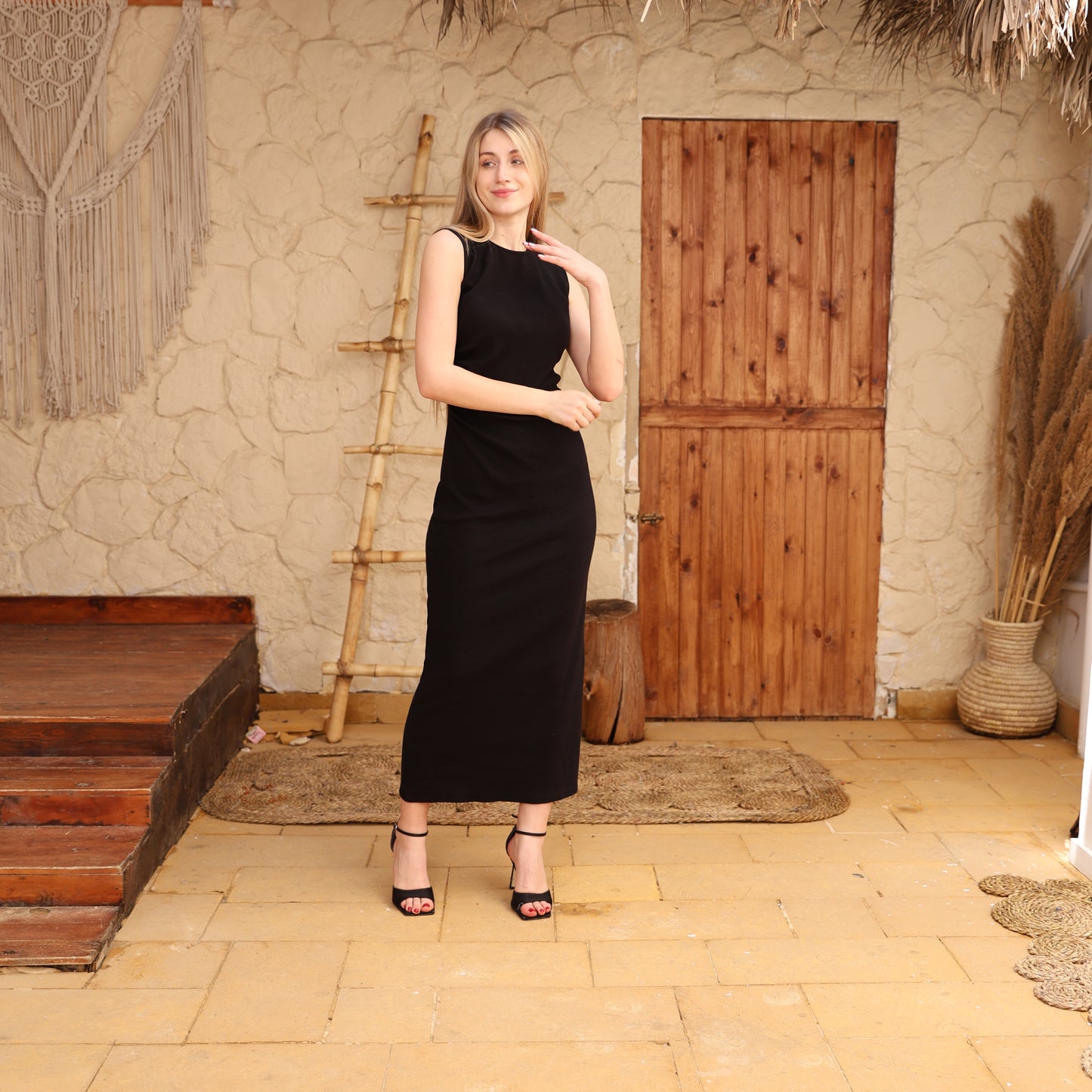 La Reine Black Basic Dress