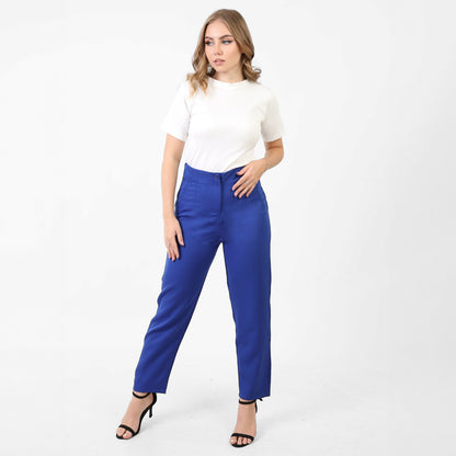 La Reine Classic Narrow Leg Royal Blue Pants