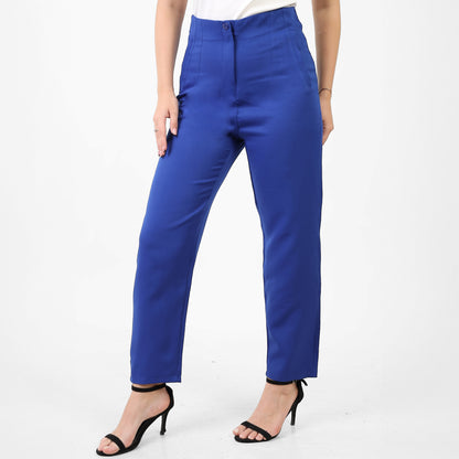 La Reine Classic Narrow Leg Royal Blue Pants