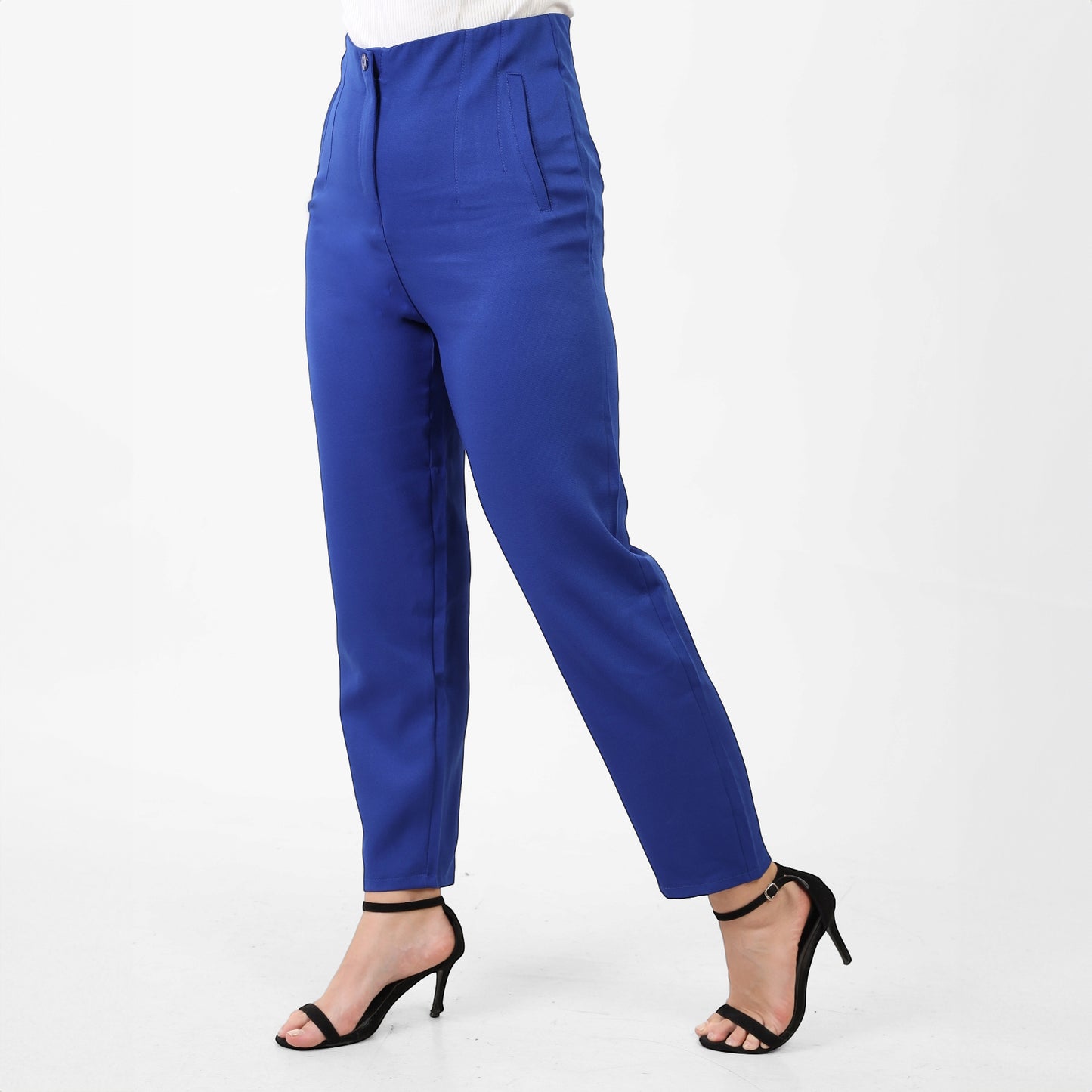 La Reine Classic Narrow Leg Royal Blue Pants