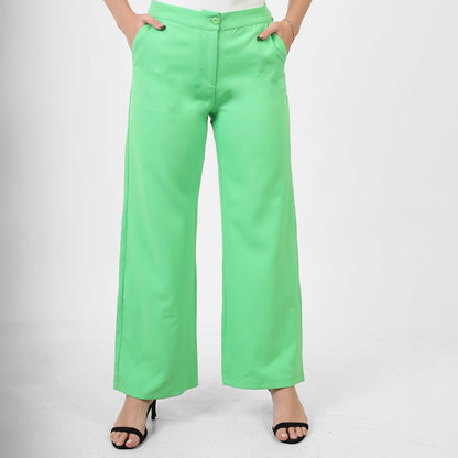 La Reine Cropped Wide Pants Green