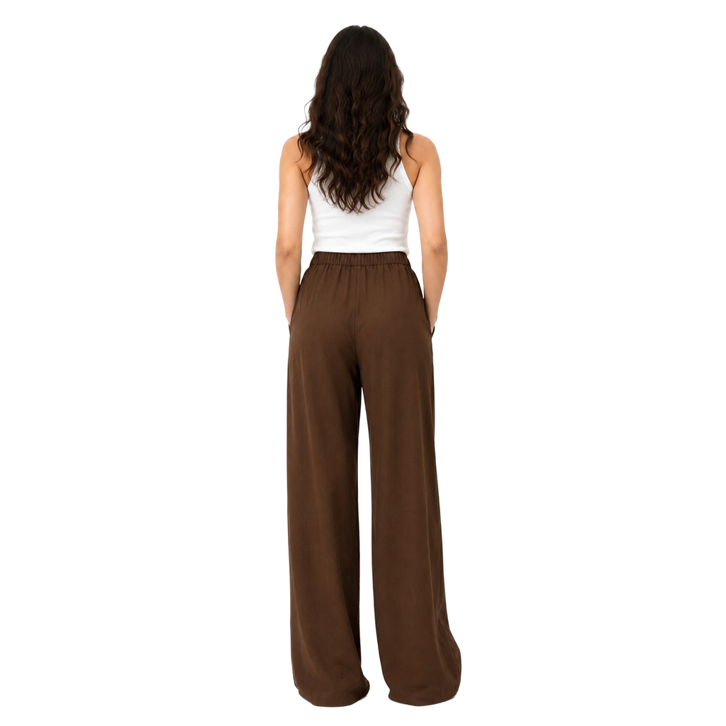 Sienna Linen Pants, Brown