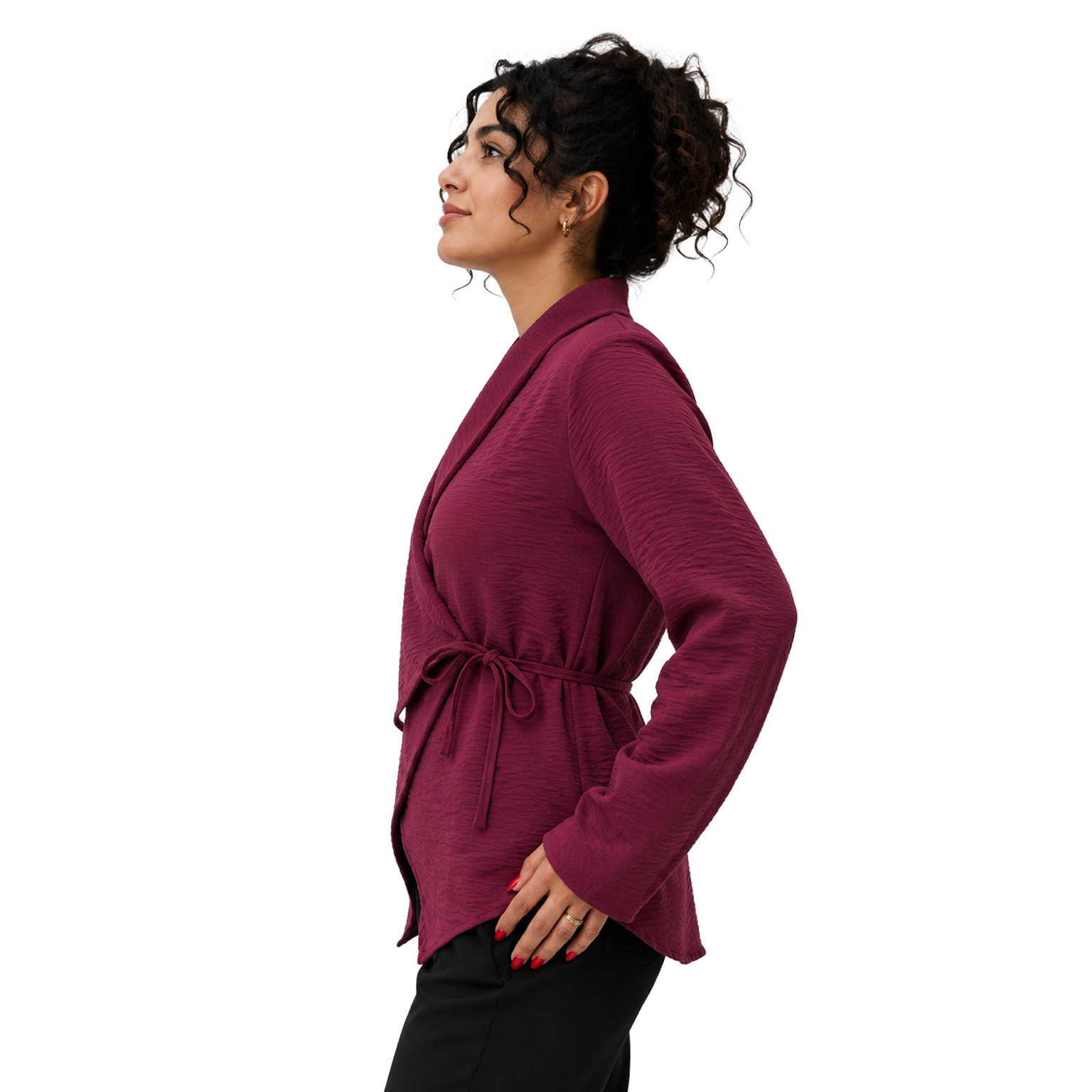 Bordeaux Blouse, Burgundy