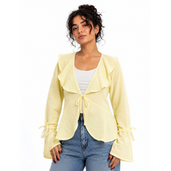 Hazel Bell Sleeve Blouse, Yellow
