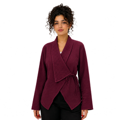 Bordeaux Blouse, Burgundy