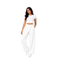 Pleora Wrap Pants, White
