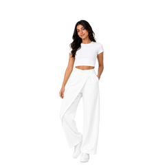 Pleora Wrap Pants, White