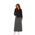 Twist Waist Blouse, Black
