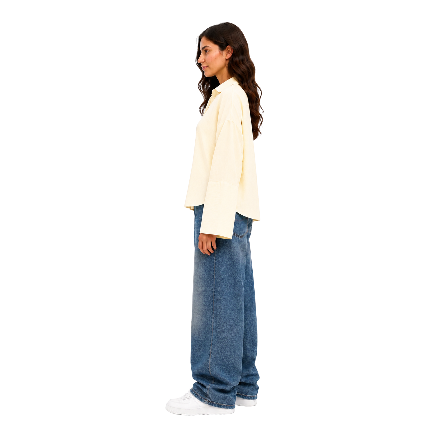 Sorel Linen Oversized Blouse, Butter Yellow