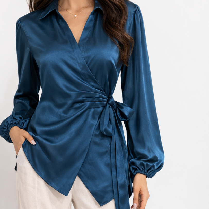 Emerald Glow Wrap, Teal