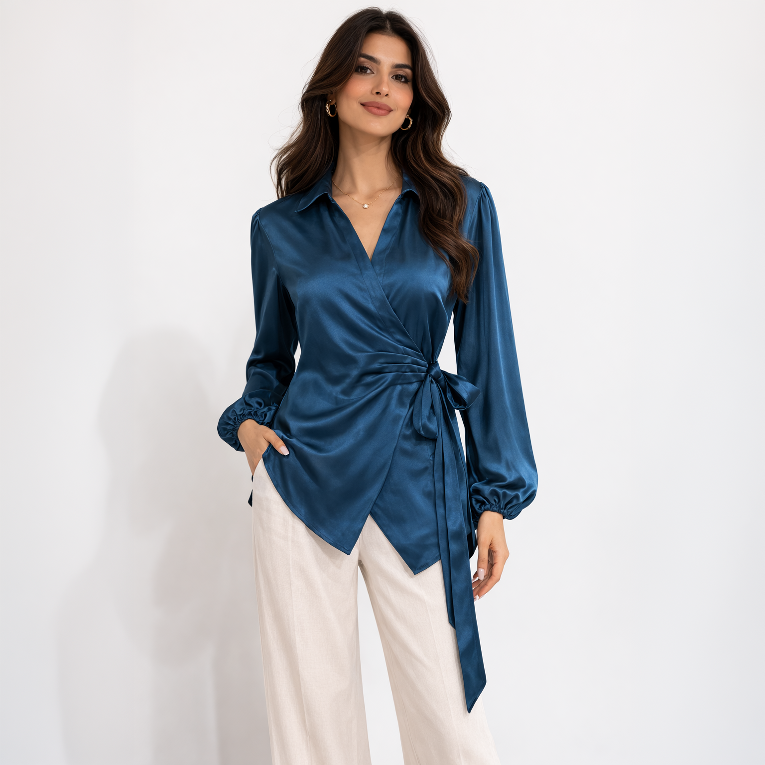 Emerald Glow Wrap, Teal