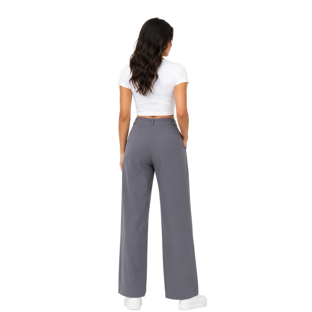 Pleora Wrap Pants, Grey