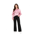 Valeria Satin Blouse, Rose