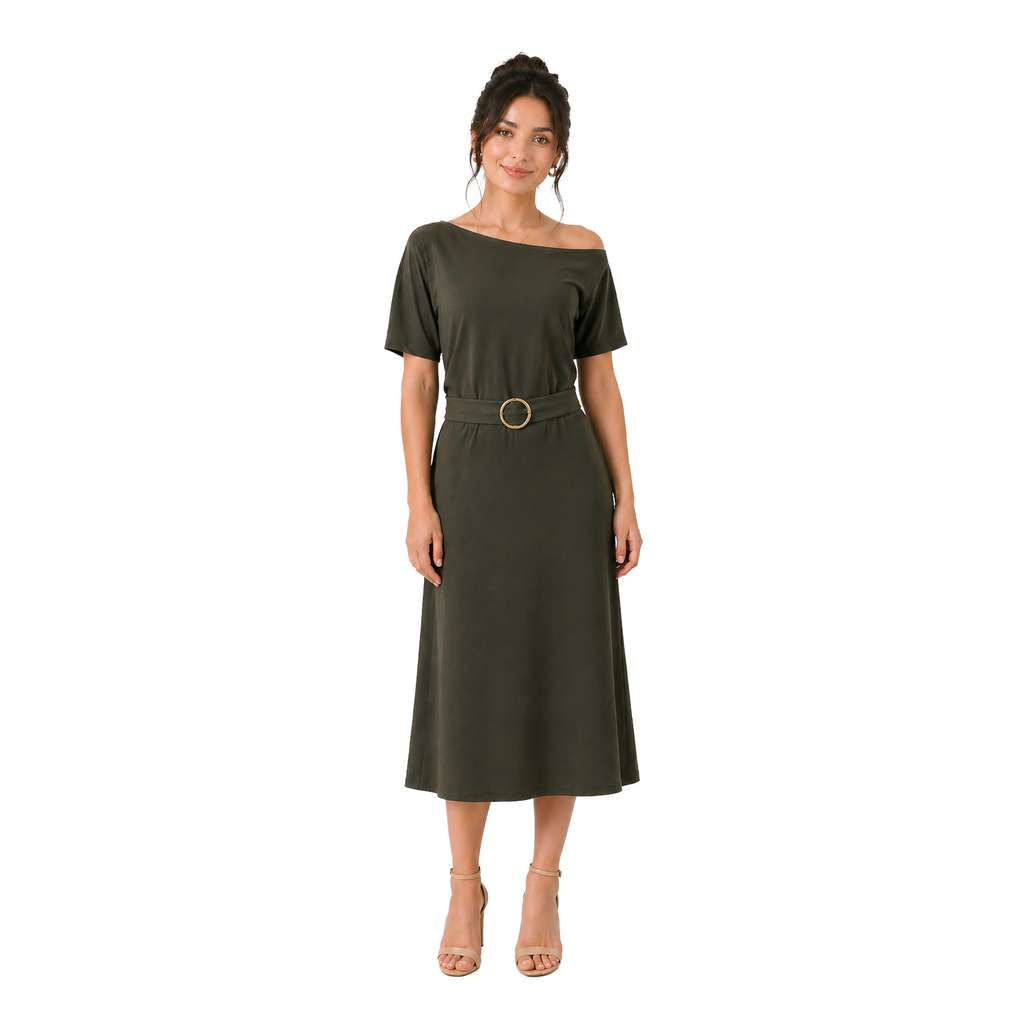 Célune Lycra Dress, Olive