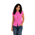 Ivory Blossom Lace Top, Fuchsia