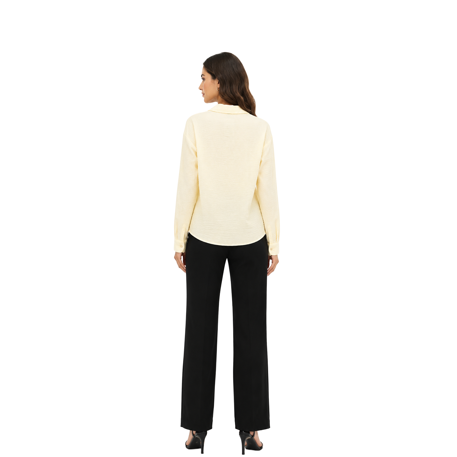 Twist Waist Blouse, Yellow