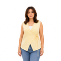 Elara Wrap Vest, Yellow