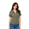 Luna linen blouse, Olive
