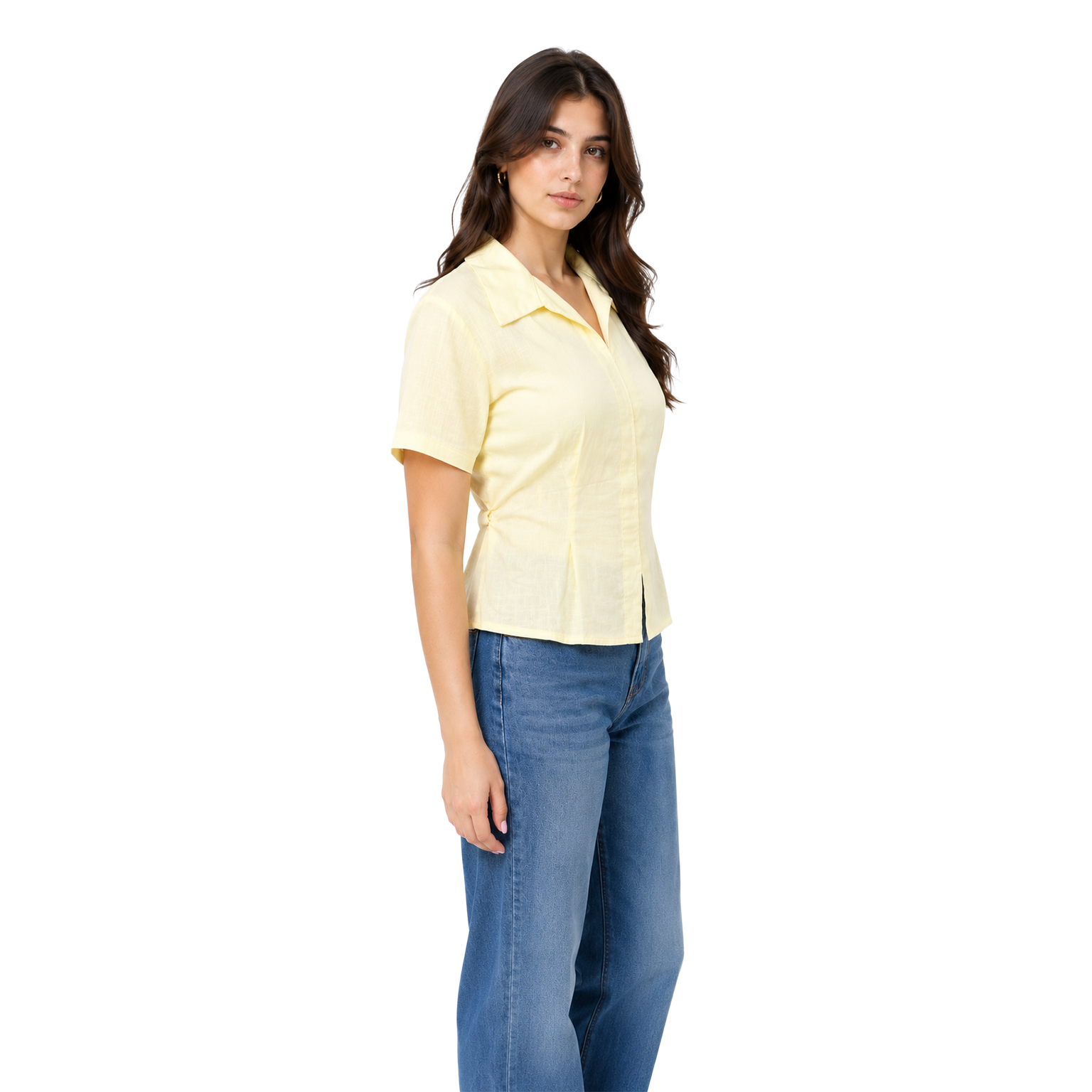Luna linen blouse, Yellow