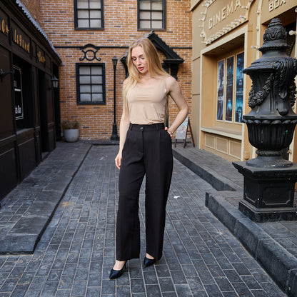 La Reine Classic Black Straight Leg