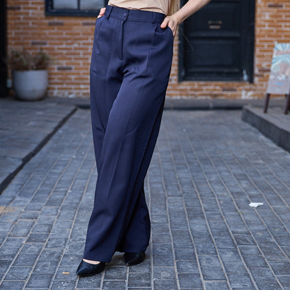 La Reine Classic Blue Black Straight Leg