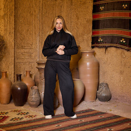 La Reine Black Premium Essential Hoodie