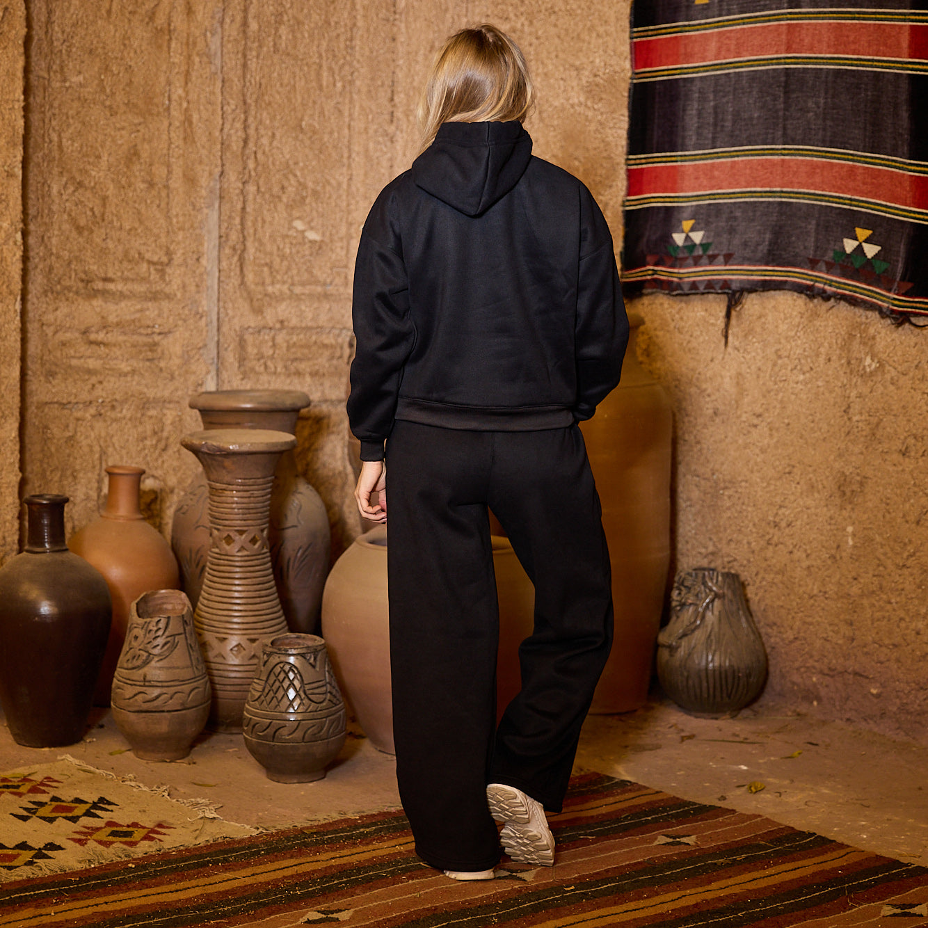 La Reine Black Premium Essential Hoodie