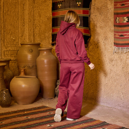 La Reine Burgundy Premium Essential Hoodie