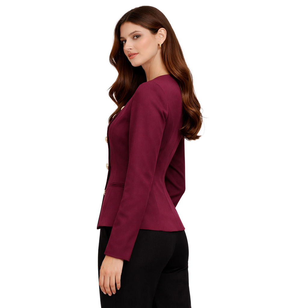 Elora Blazer, Burgundy