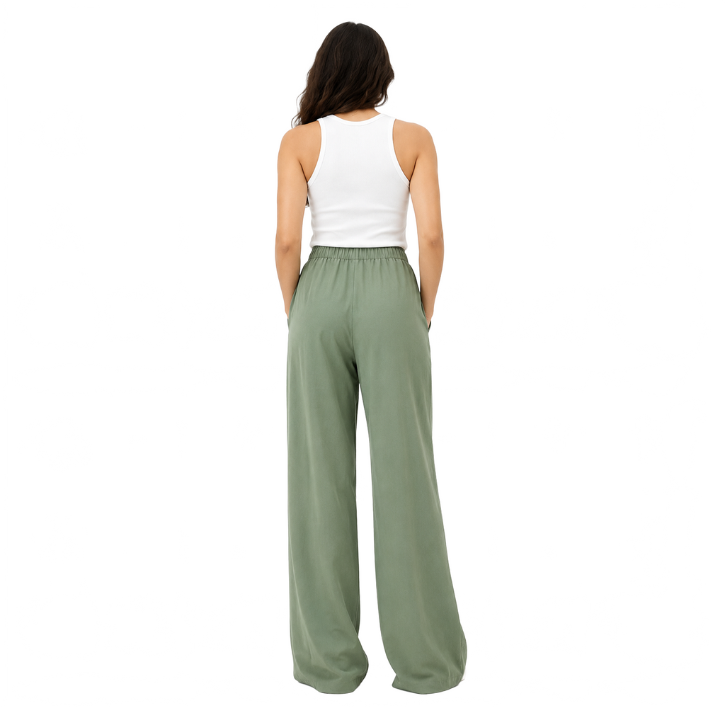 Sienna Linen Pants, Olive