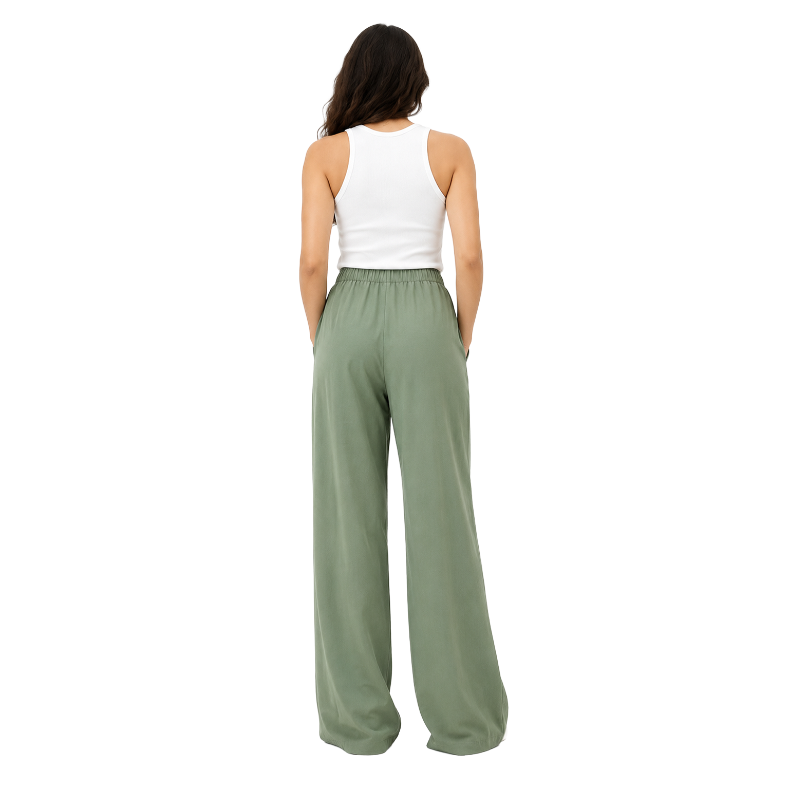 Sienna Linen Pants, Olive