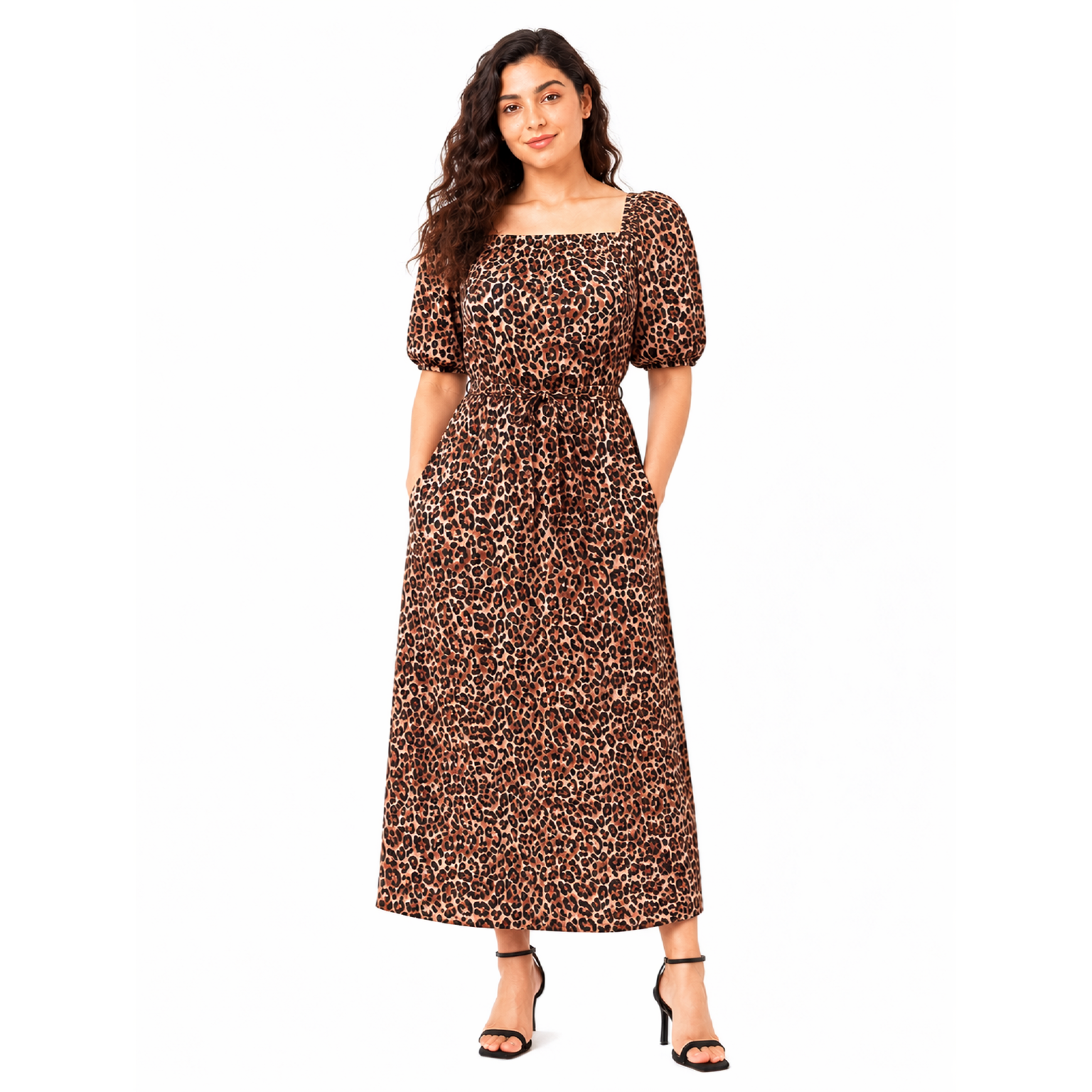 Savana Square\Off Shoulder Neck, Dress