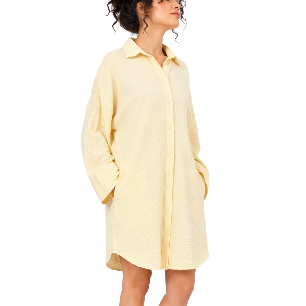 Willow Shirt Tunic, Yellow