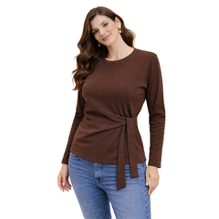 Midnight Tie Top, Brown