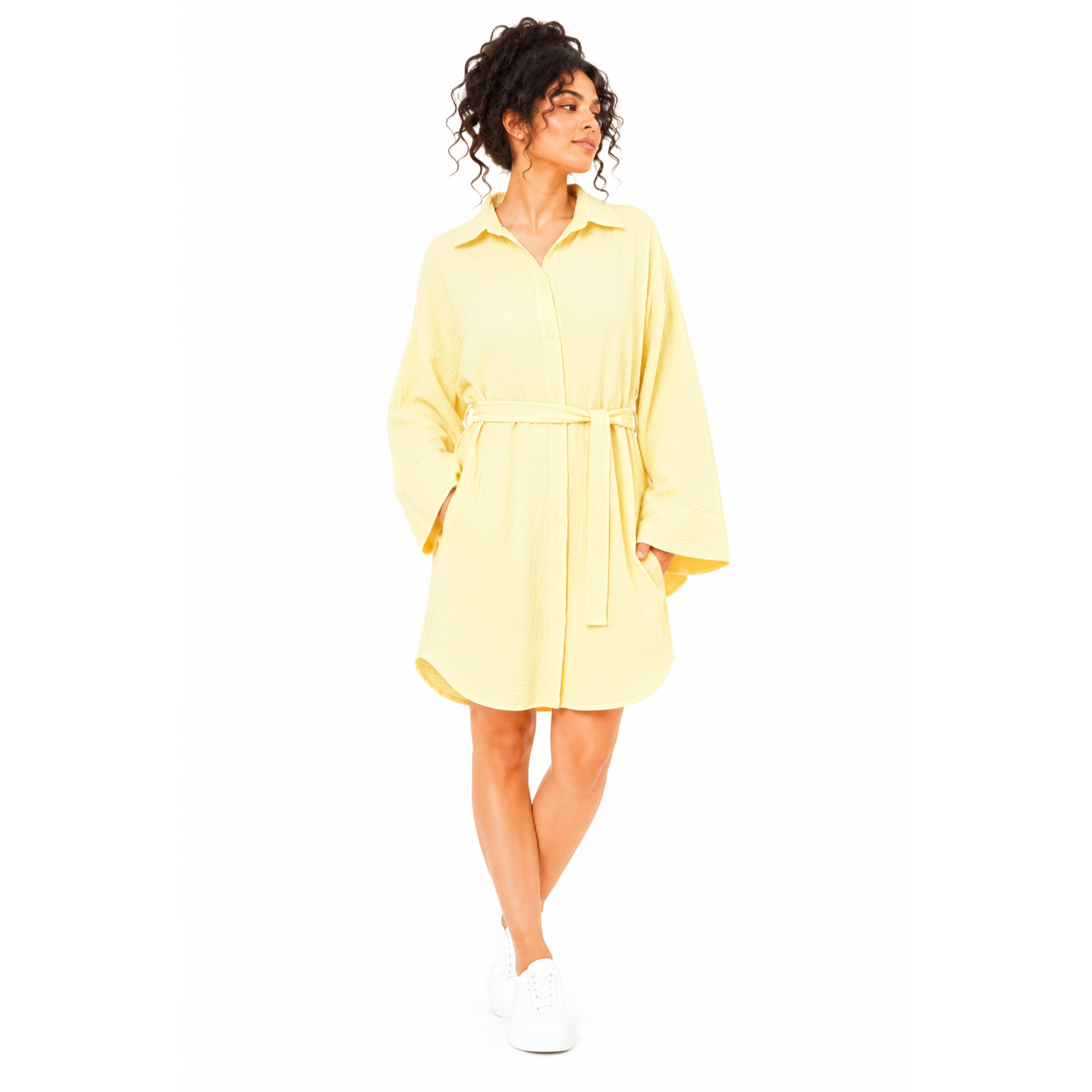 Willow Shirt Tunic, Yellow