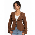 Hazel Bell Sleeve Blouse, Brown