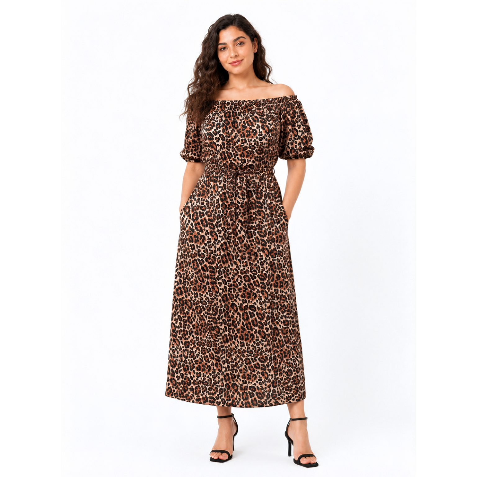Savana Square\Off Shoulder Neck, Dress