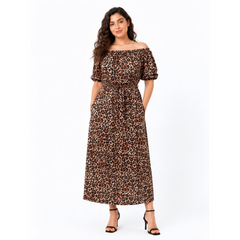 Savana Square\Off Shoulder Neck, Dress