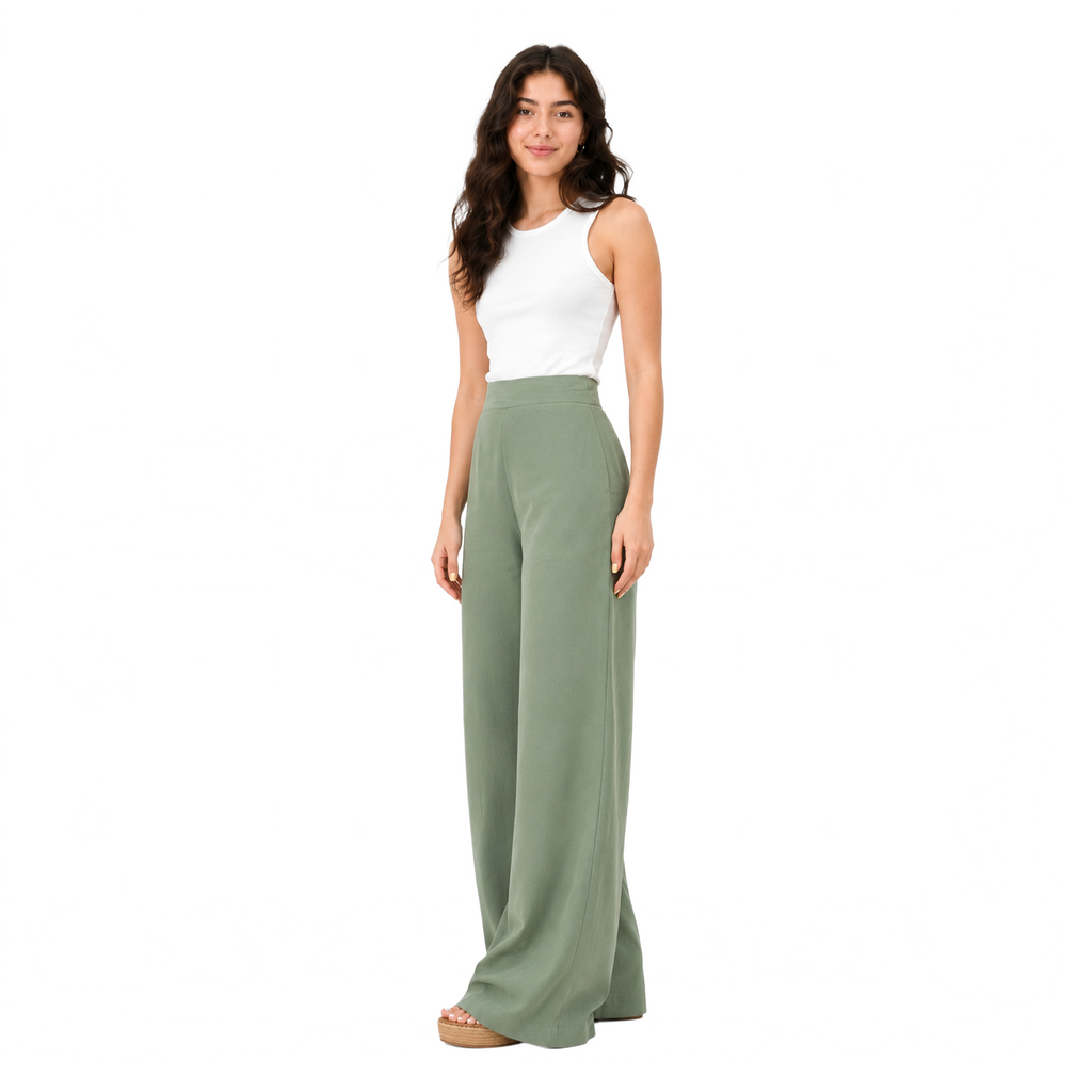 Sienna Linen Pants, Olive