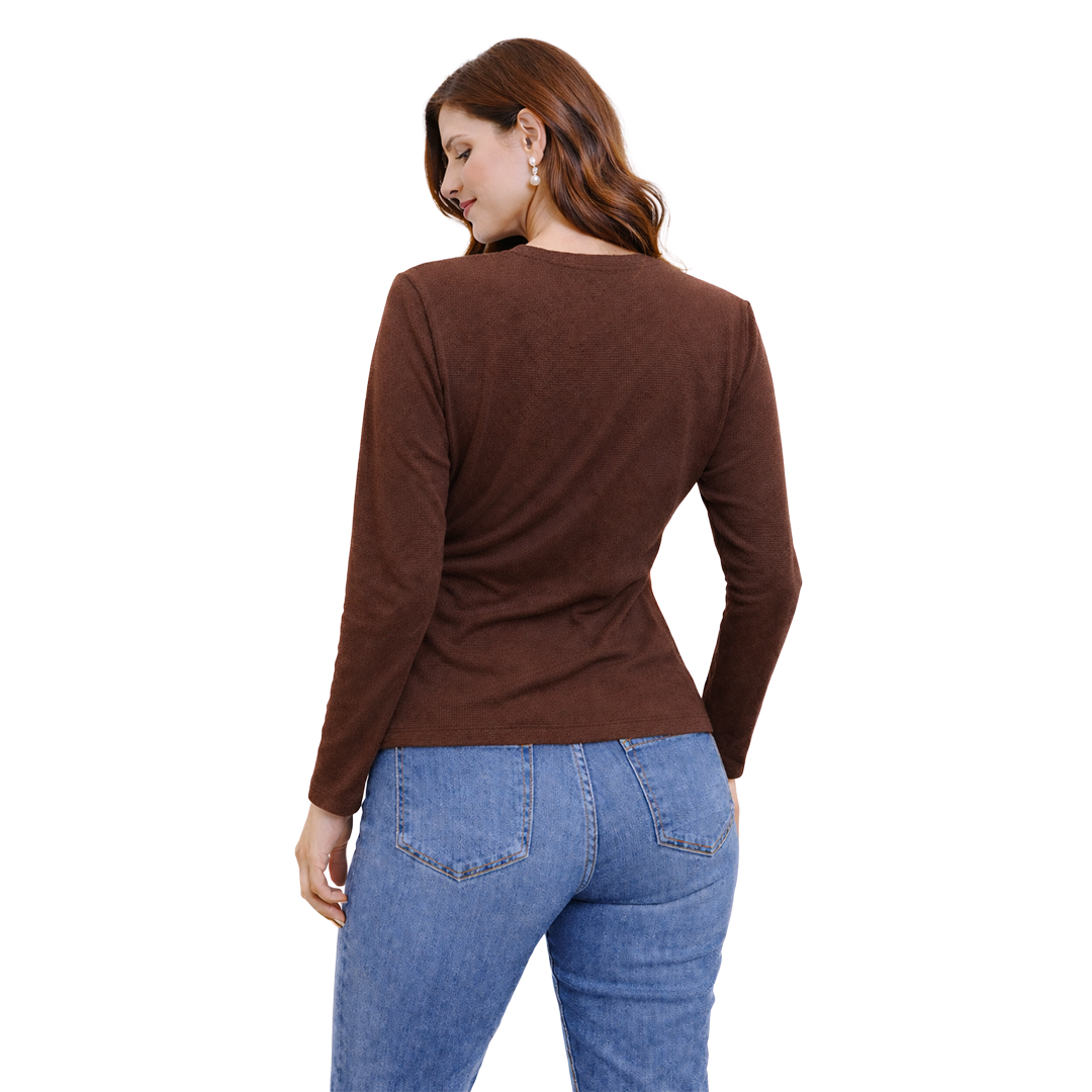 Midnight Tie Top, Brown