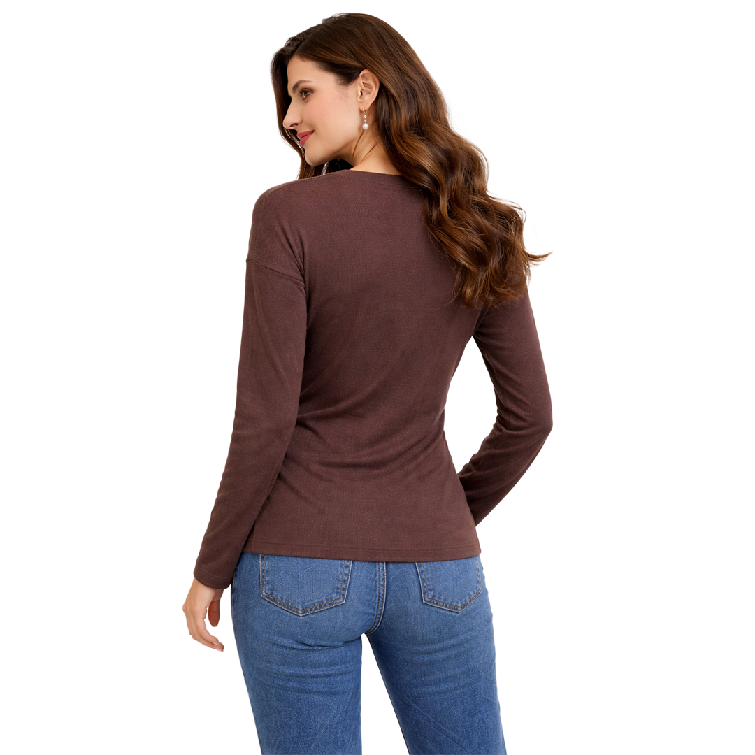 Marled Knit, Brown