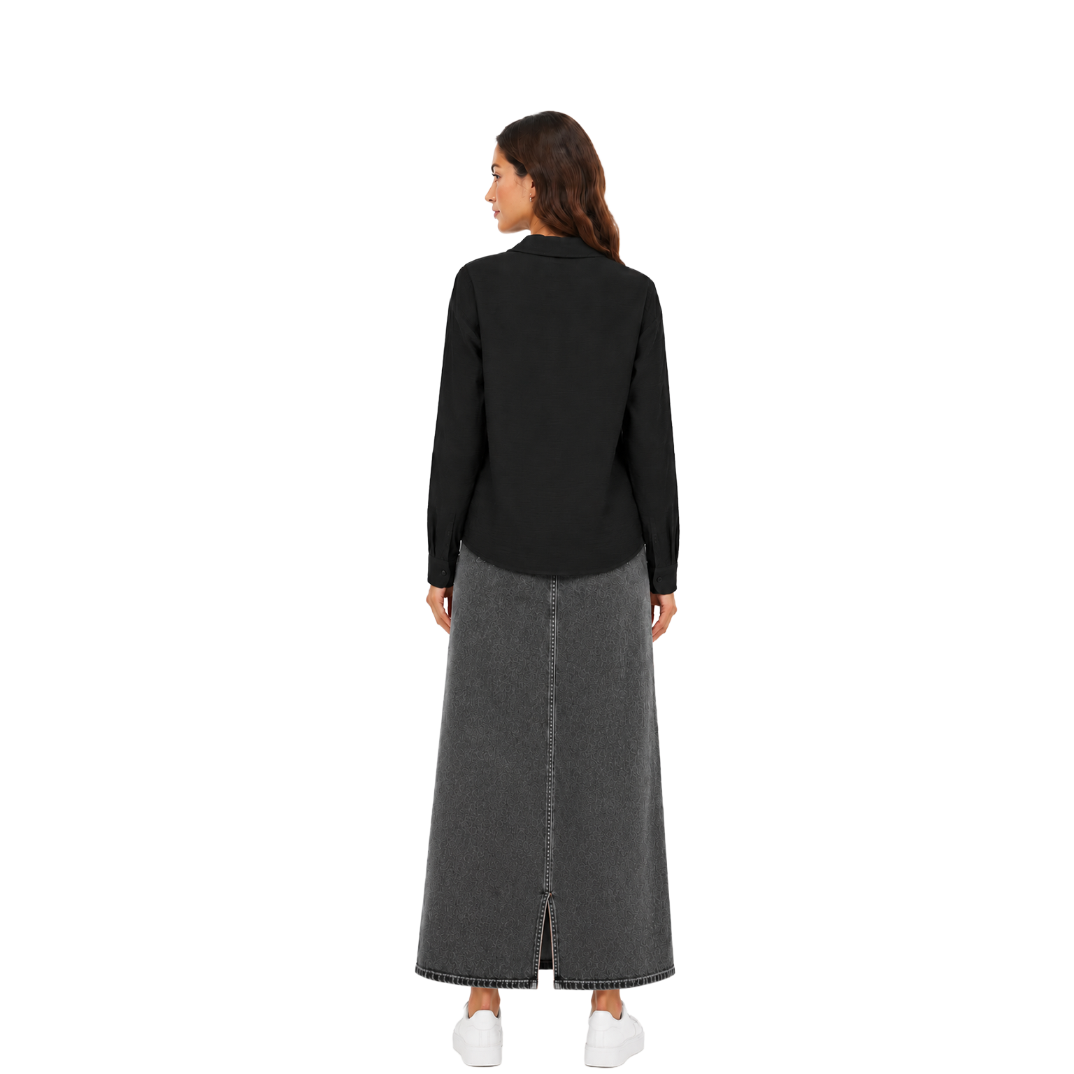 Twist Waist Blouse, Black
