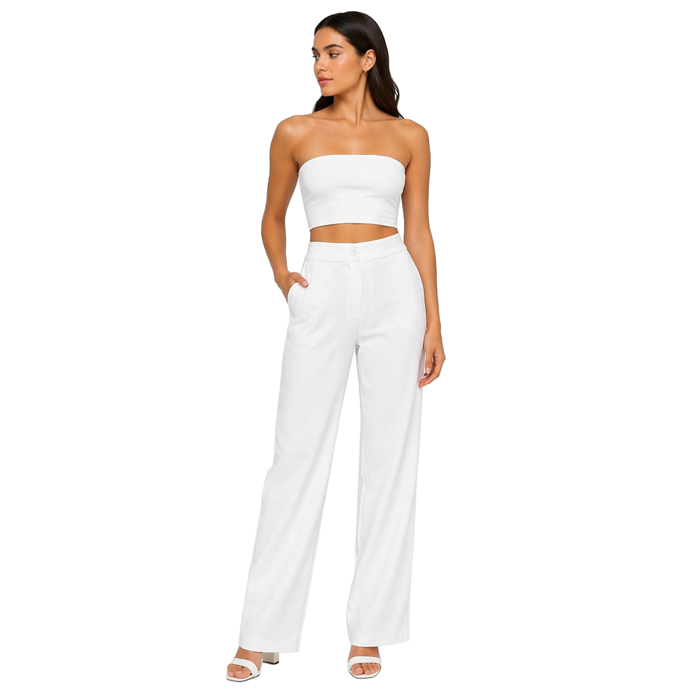 Strawide Pants, Off-White