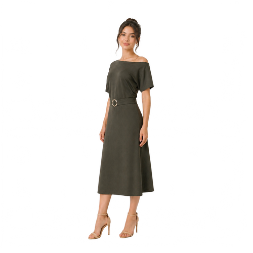 Célune Lycra Dress, Olive