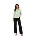 Twist Waist Blouse, Mint Green
