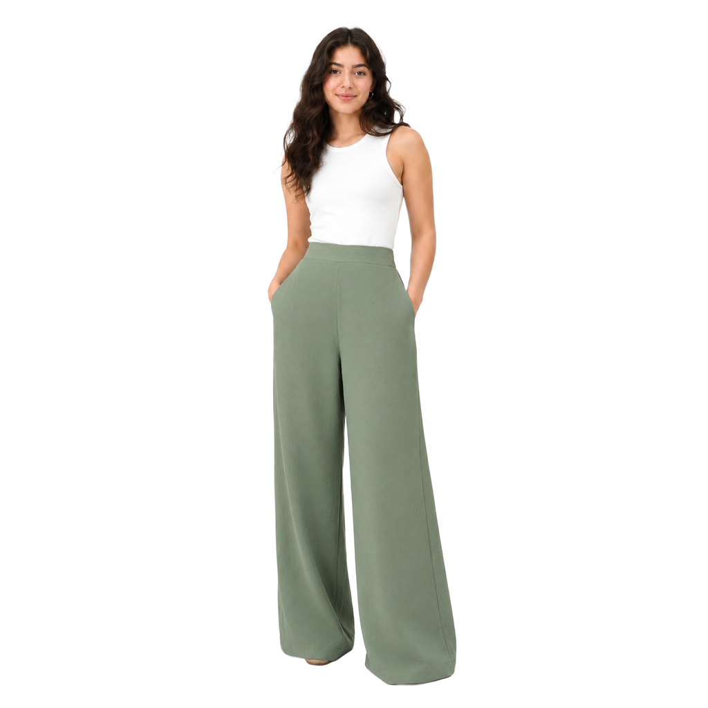 Sienna Linen Pants, Olive