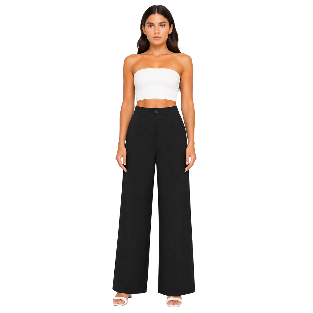 Strawide Pants, Black