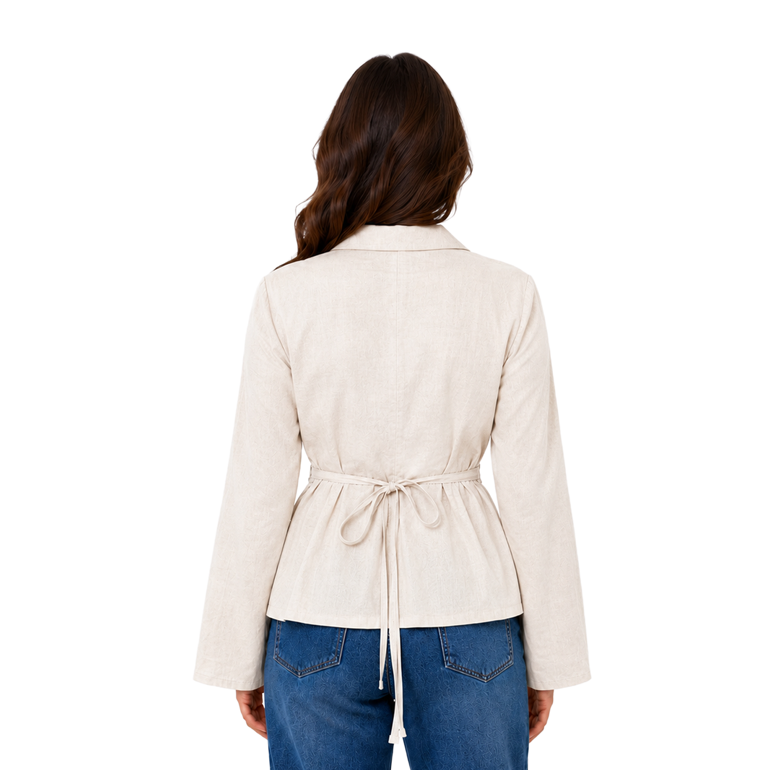 Camille Linen Shirt, Beige