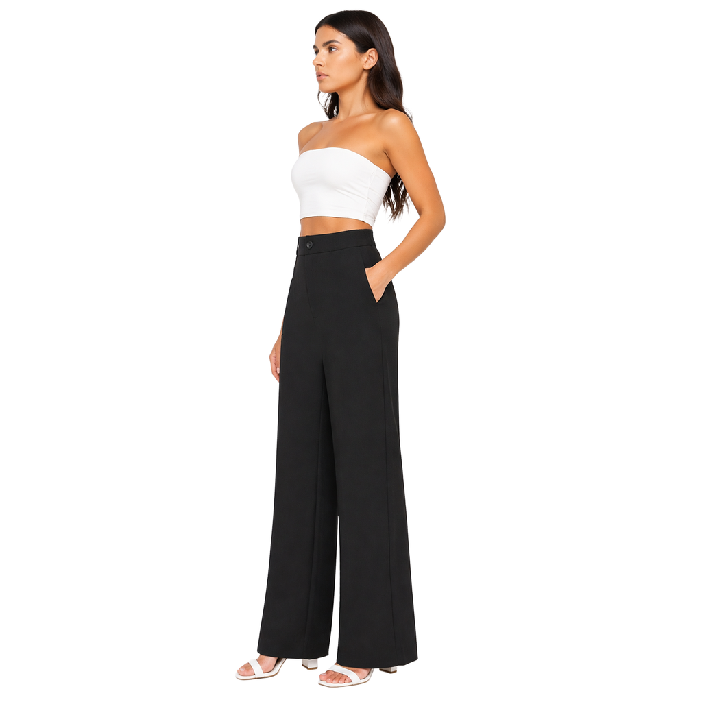 Strawide Pants, Black
