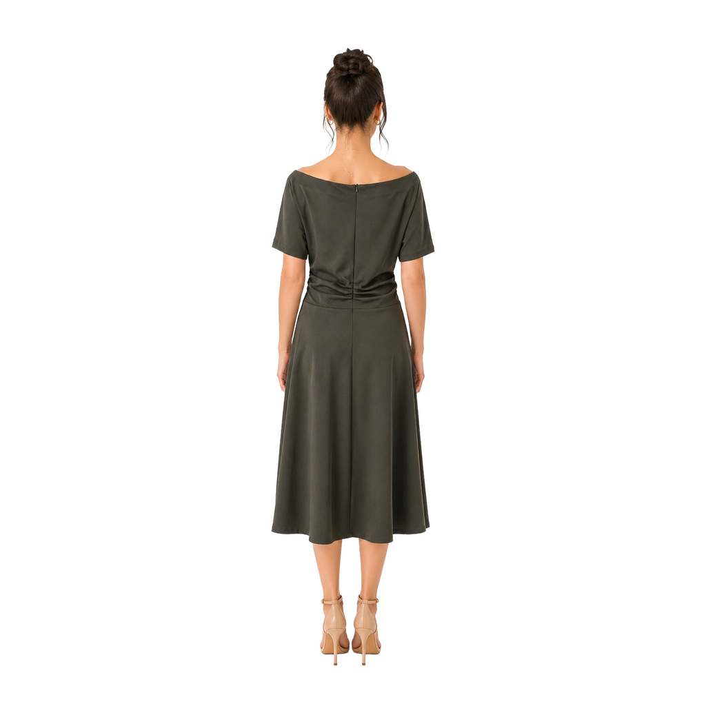Célune Lycra Dress, Olive